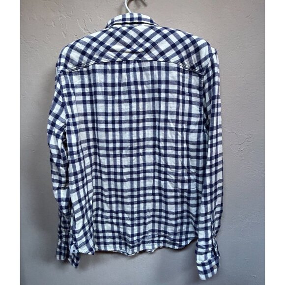 California Tailor Shirt No. 1 USA Womens  Long Sleeve Plaid  Button Up Top Large - Picture 2 of 8